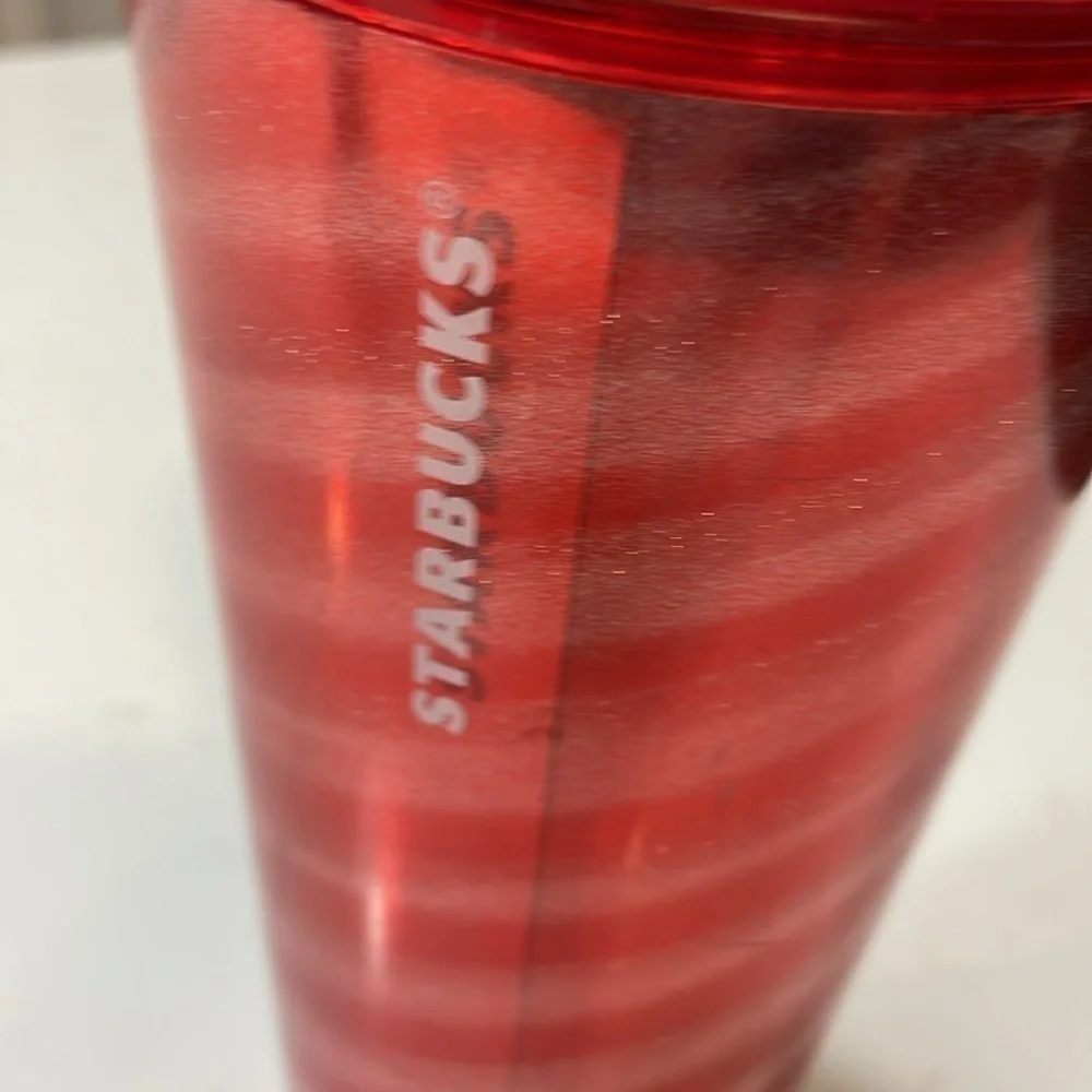 Starbucks Christmas Holiday 2023 Red & White Swirl 24 Oz Venti Cold Cup …